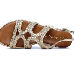 Nu-Pieds Compensés Marco Tozzi 28700 Gold