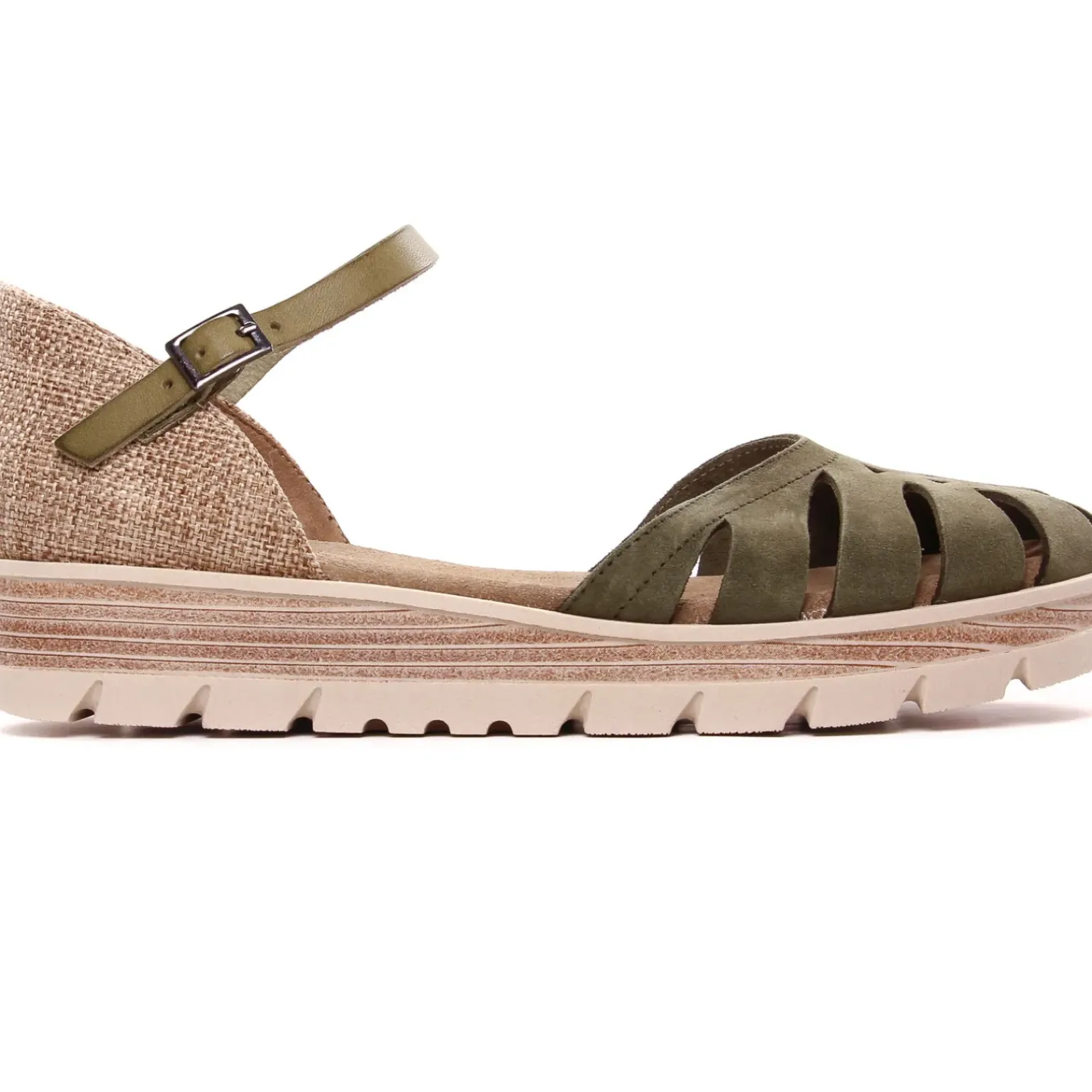 Nu-Pieds Compensés Porronet 2860 Kaki