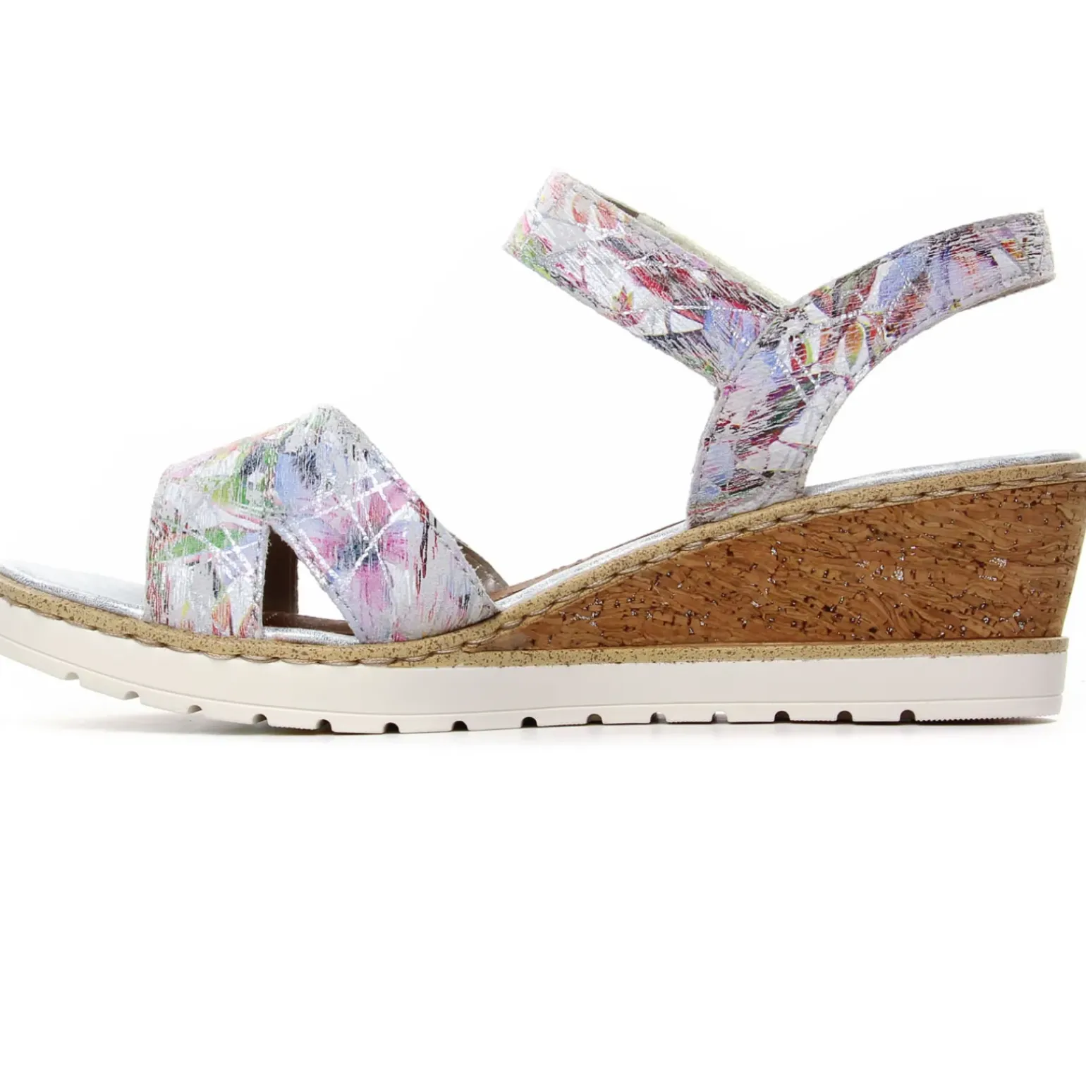 Nu-Pieds Compensés Remonte R6252-92 Multiflower