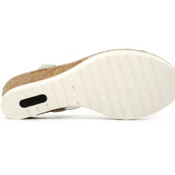 Nu-Pieds Compensés Remonte R6264-90 Muschel Beige