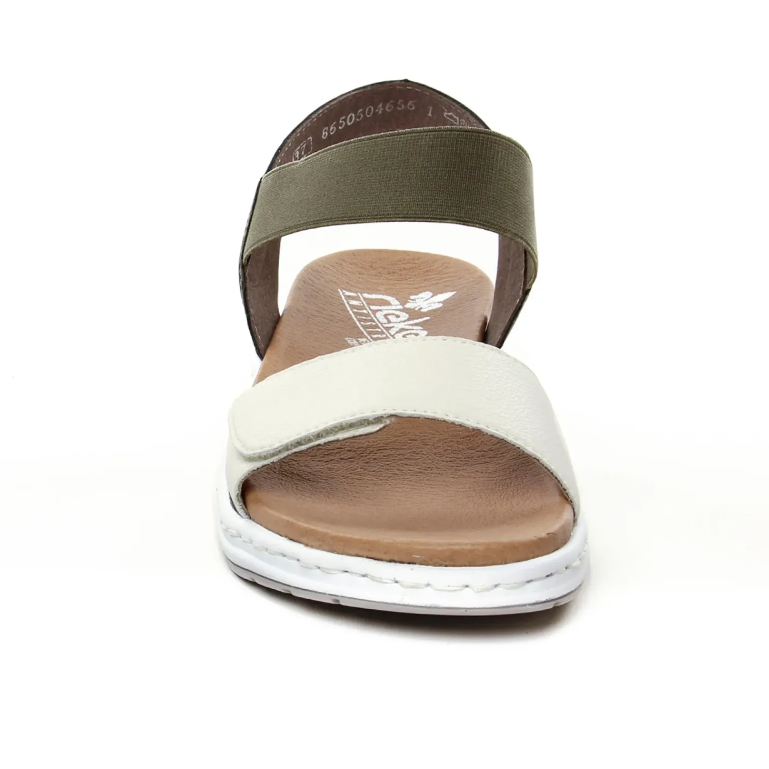Nu-Pieds Compensés Rieker 64300-54 Off White Forest