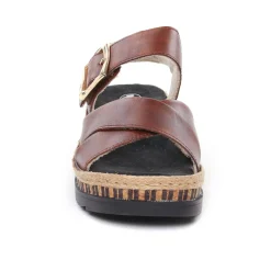 Nu-Pieds Compensés Rieker V7951-24 Reh Peanut
