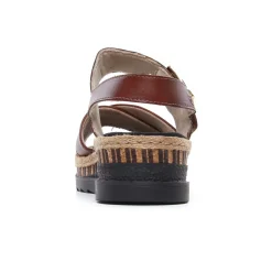 Nu-Pieds Compensés Rieker V7951-24 Reh Peanut