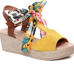 Nu-Pieds Compensés Scarlatine F422 Amarelo
