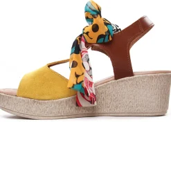 Nu-Pieds Compensés Scarlatine F422 Amarelo