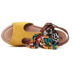 Nu-Pieds Compensés Scarlatine F422 Amarelo