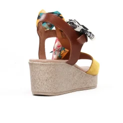 Nu-Pieds Compensés Scarlatine F422 Amarelo