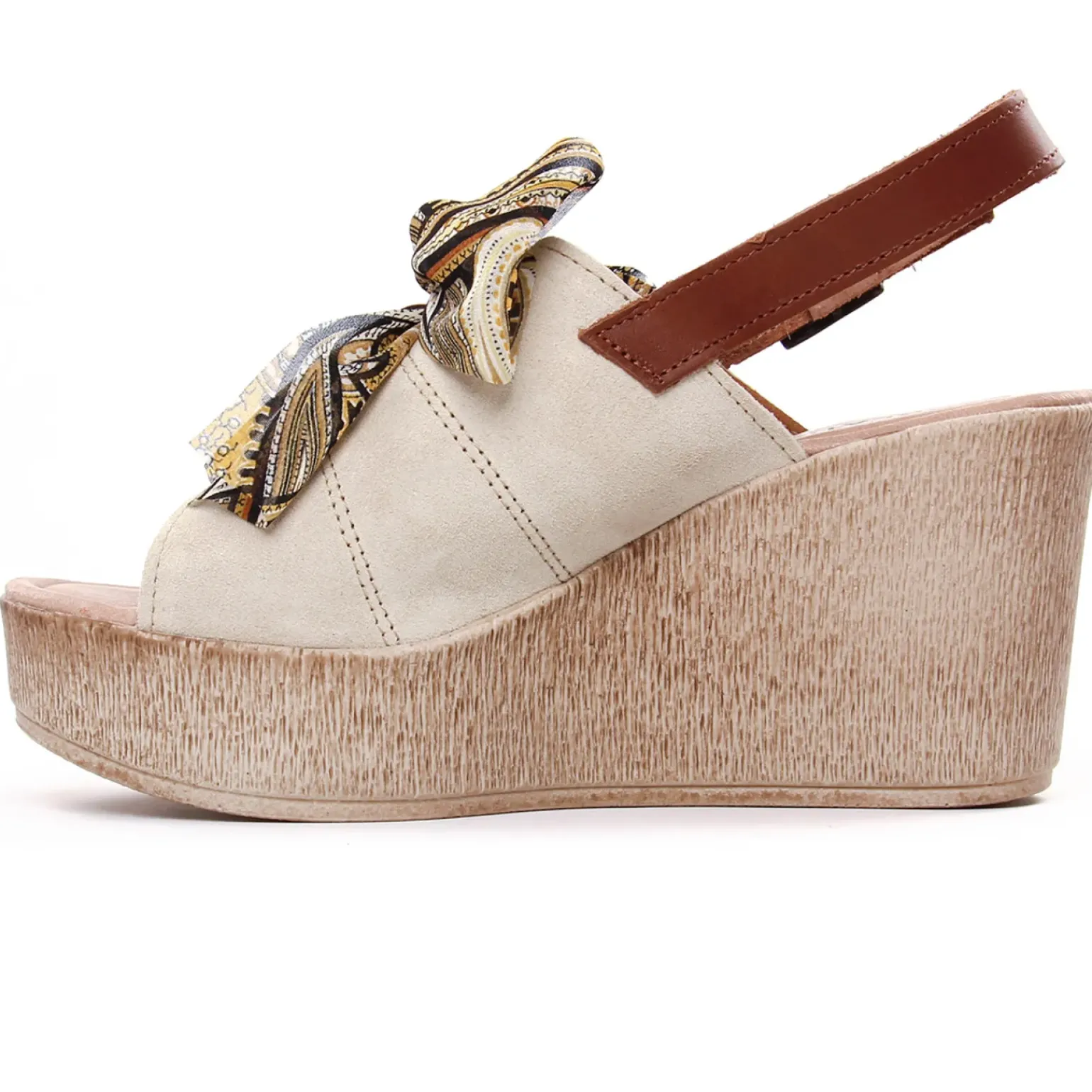 Nu-Pieds Compensés Scarlatine F450 Beige