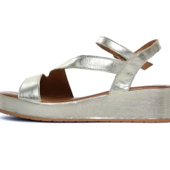 Nu-Pieds Compensés Scarlatine Galy Platine