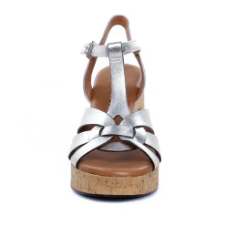 Nu-Pieds Semelle Liège Marco Tozzi 28394 Silver