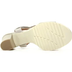 Nu-Pieds Talon Marco Tozzi 28742 Dune Metallic