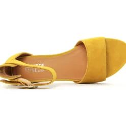 Nu-Pieds Talon Regarde Le Ciel Cathy-08 Yellow