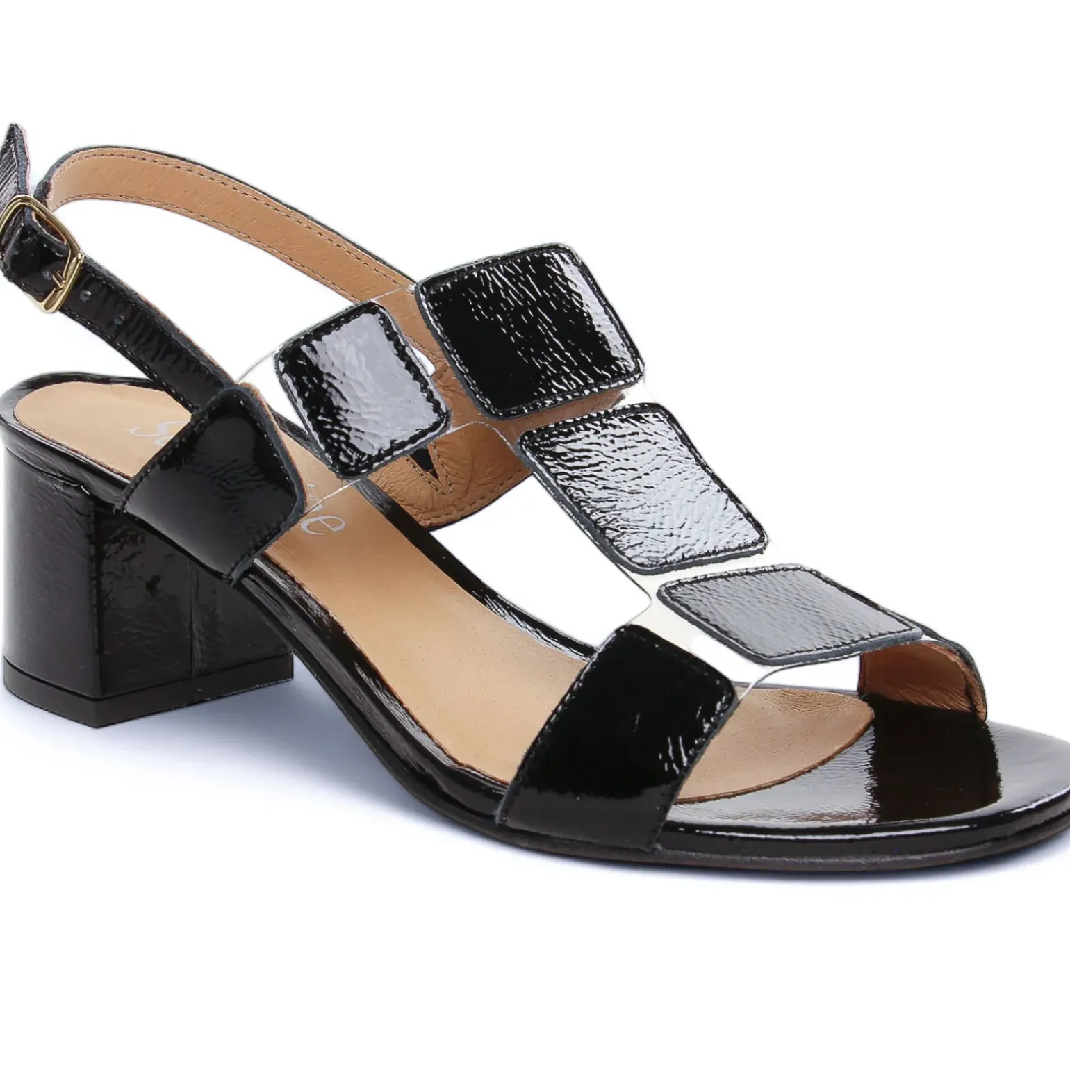 Nu-Pieds Talon Scarlatine Co45663 Noir Crital