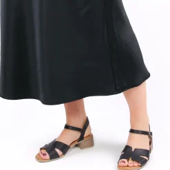Nu-Pieds Talon Scarlatine Jade Noir