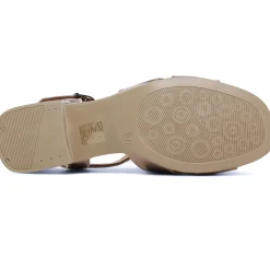 Nu-Pieds Talon Scarlatine Jade Pewter
