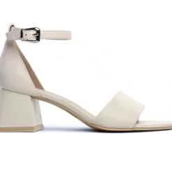 Nu-Pieds Talons Hauts Caprice 28302 Offwhite Nappa
