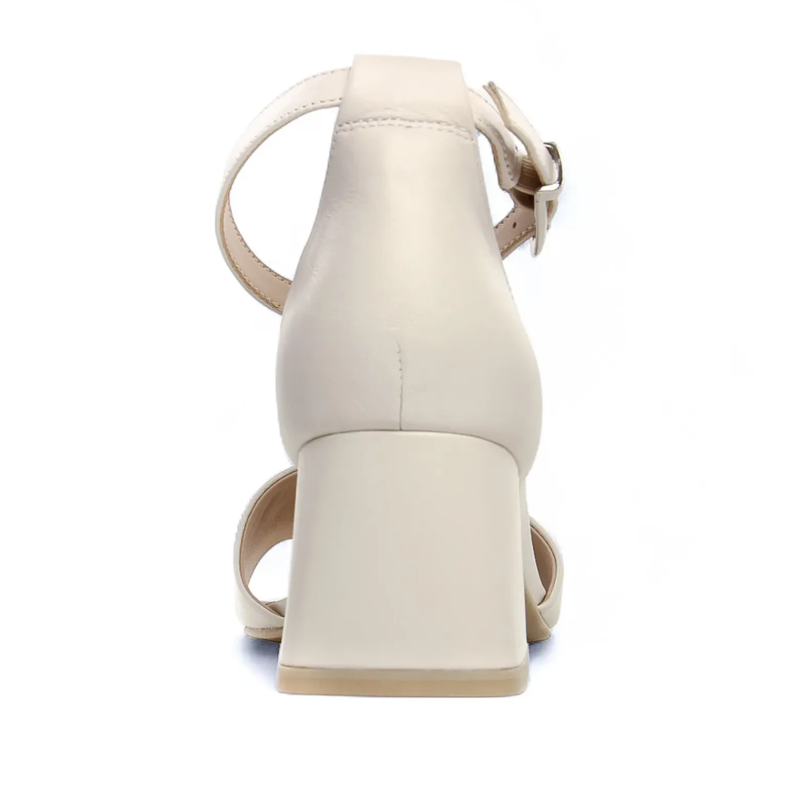 Nu-Pieds Talons Hauts Caprice 28302 Offwhite Nappa