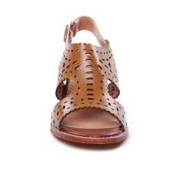 Nu-Pieds Talons Hauts Emilie Karston Lisa Cognac