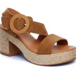 Nu-Pieds Talons Hauts Eva Frutos 4698 Muscade