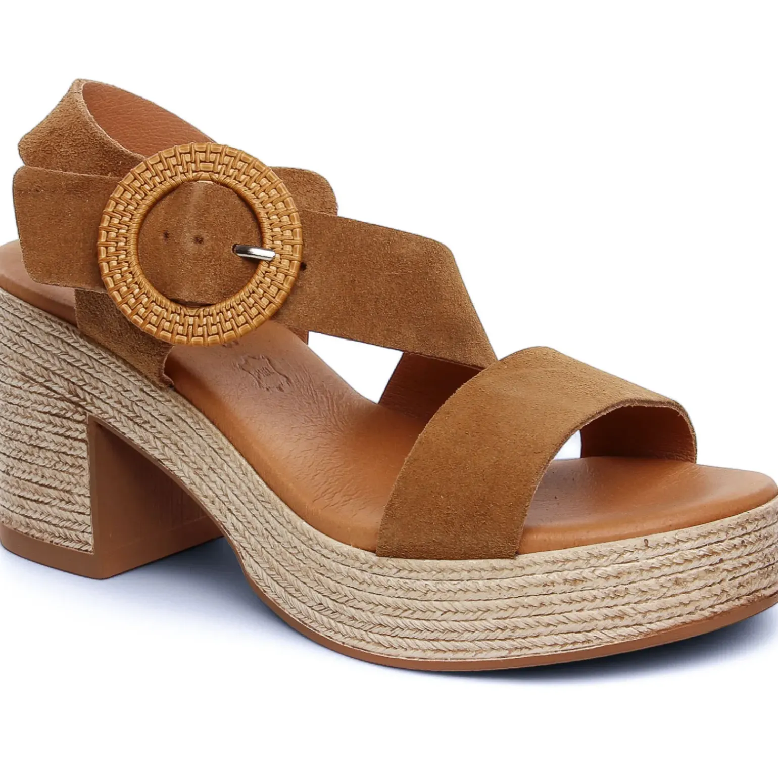 Nu-Pieds Talons Hauts Eva Frutos 4698 Muscade
