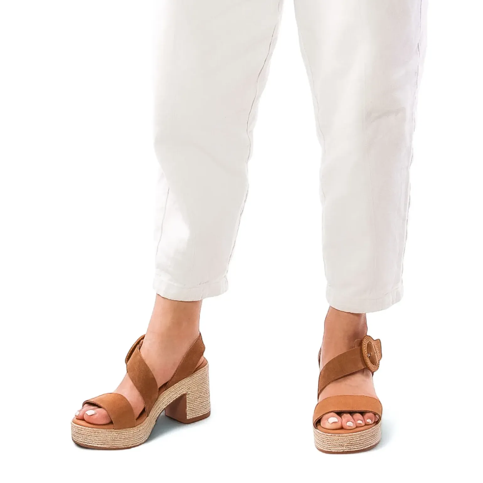 Nu-Pieds Talons Hauts Eva Frutos 4698 Muscade