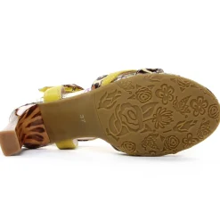 Nu-Pieds Talons Hauts Laura Vita Hucmiso 01 Jaune