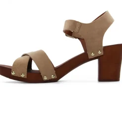 Nu-Pieds Talons Hauts Les Tropeziennes Toopino Taupe