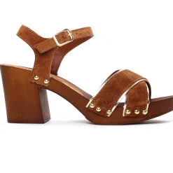 Nu-Pieds Talons Hauts Marco Tozzi 28359 Cognac Comb