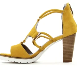 Nu-Pieds Talons Hauts Regarde Le Ciel Sylvie-47 Yellow