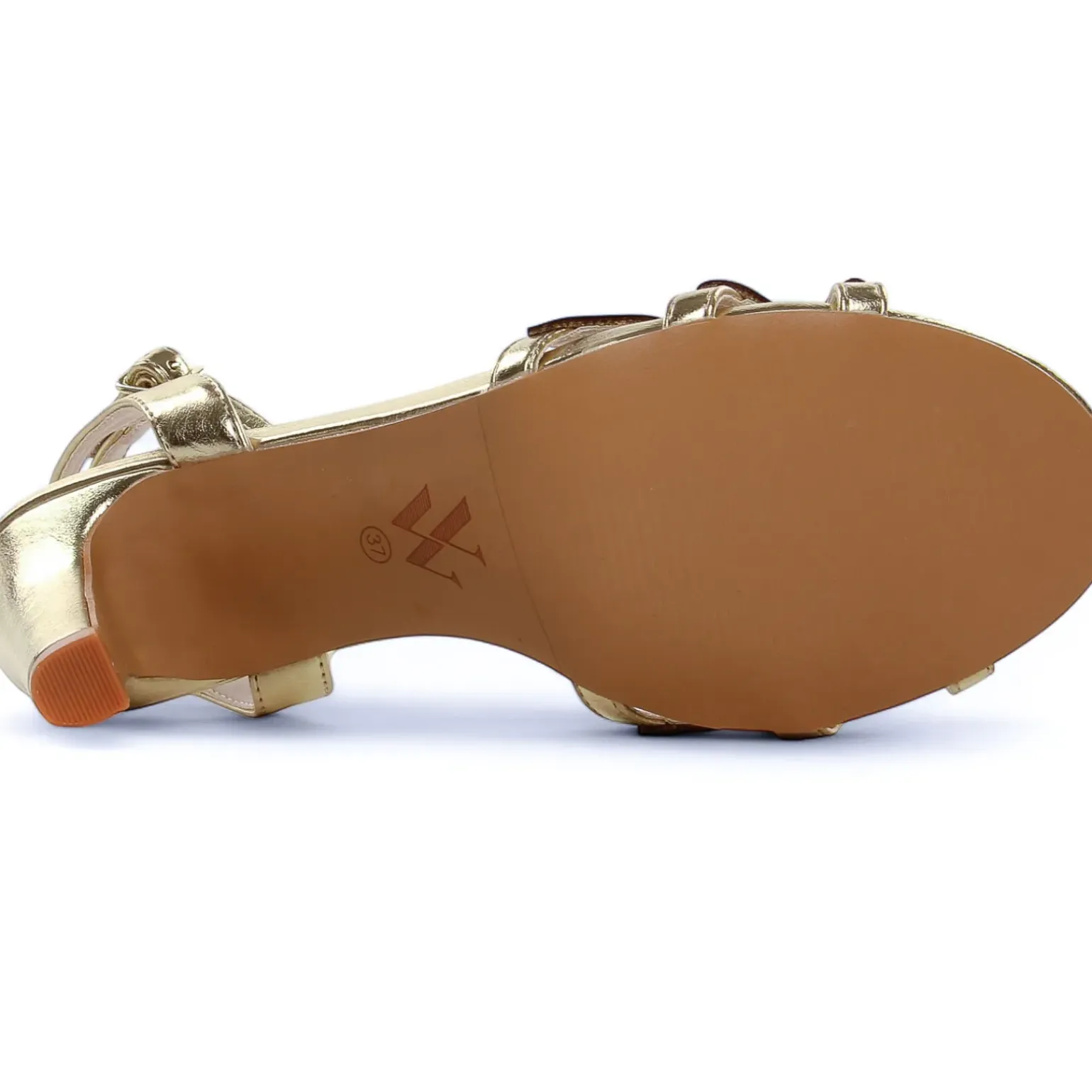 Nu-Pieds Talons Hauts Vanessa Wu Aveline Sd2768 Or