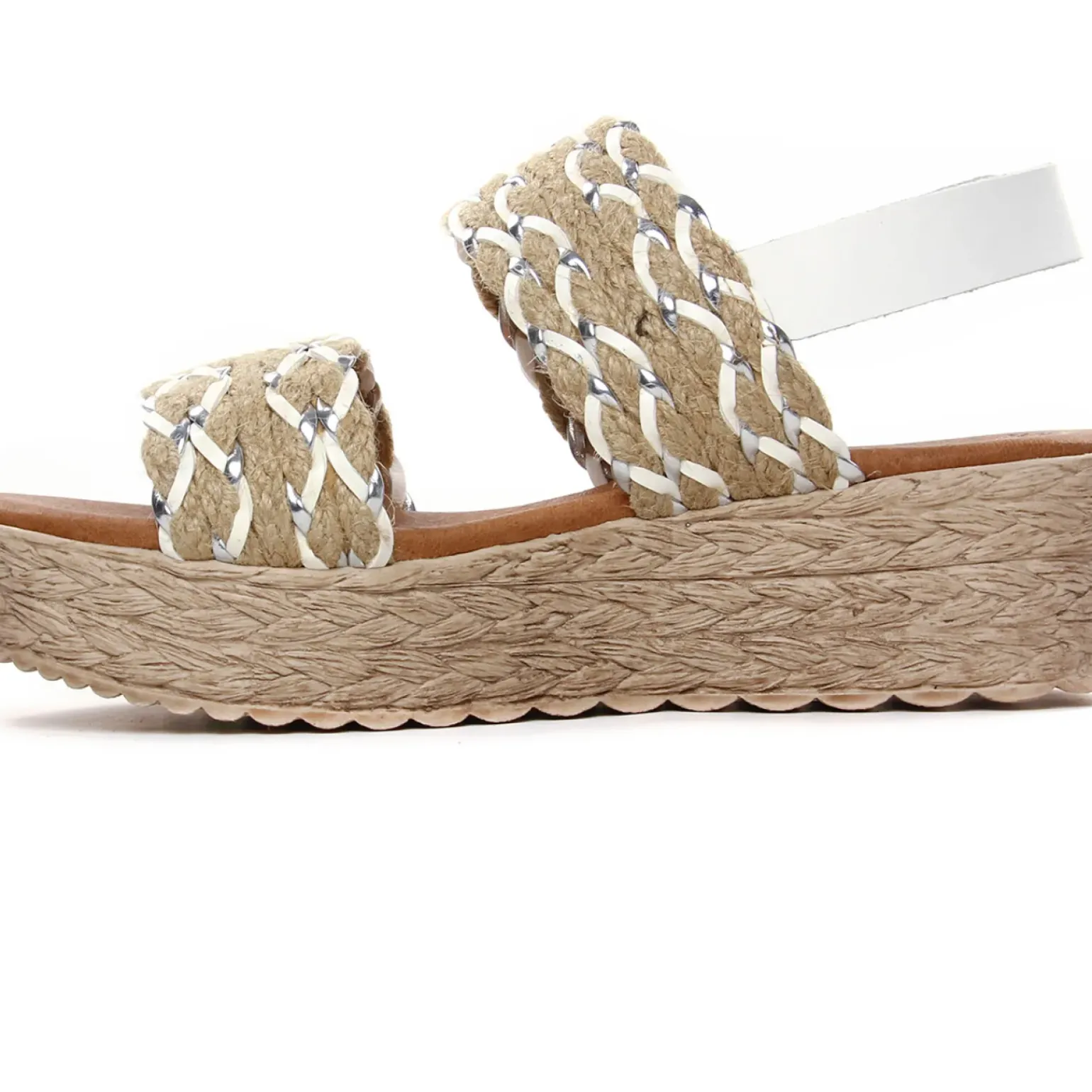 Sandales Compensées Eva Frutos 7557 Blanc