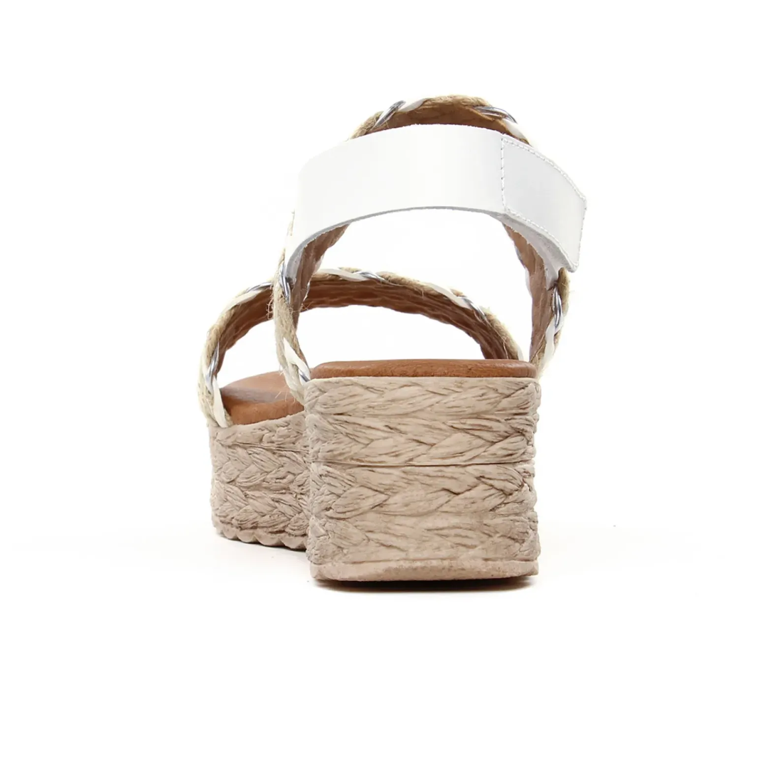 Sandales Compensées Eva Frutos 7557 Blanc