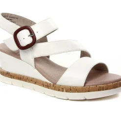 Sandales Compensées Jana 28370 White