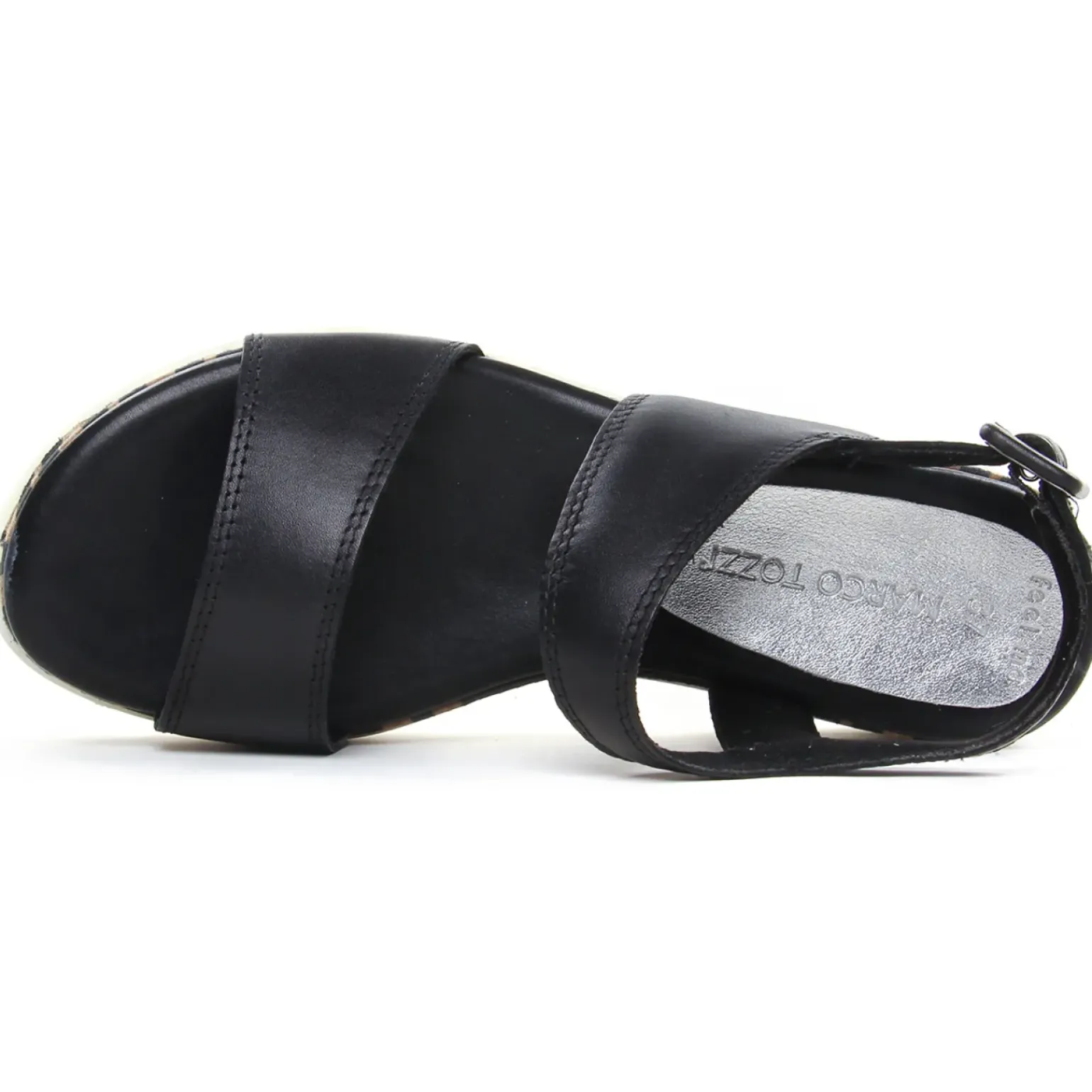Sandales Compensées Marco Tozzi 28730 Black Antic