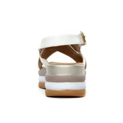 Sandales Compensées Marco Tozzi 28354 White Nappa