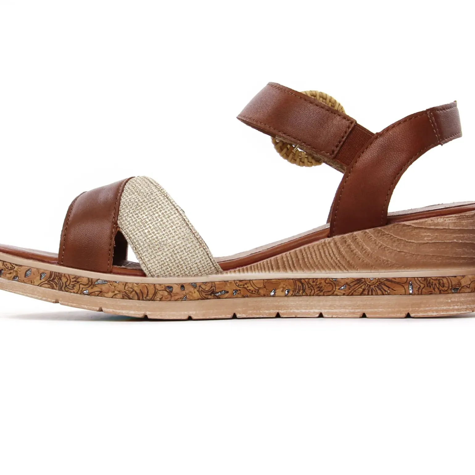 Sandales Compensées Remonte D3067-24 Muschel Muskat