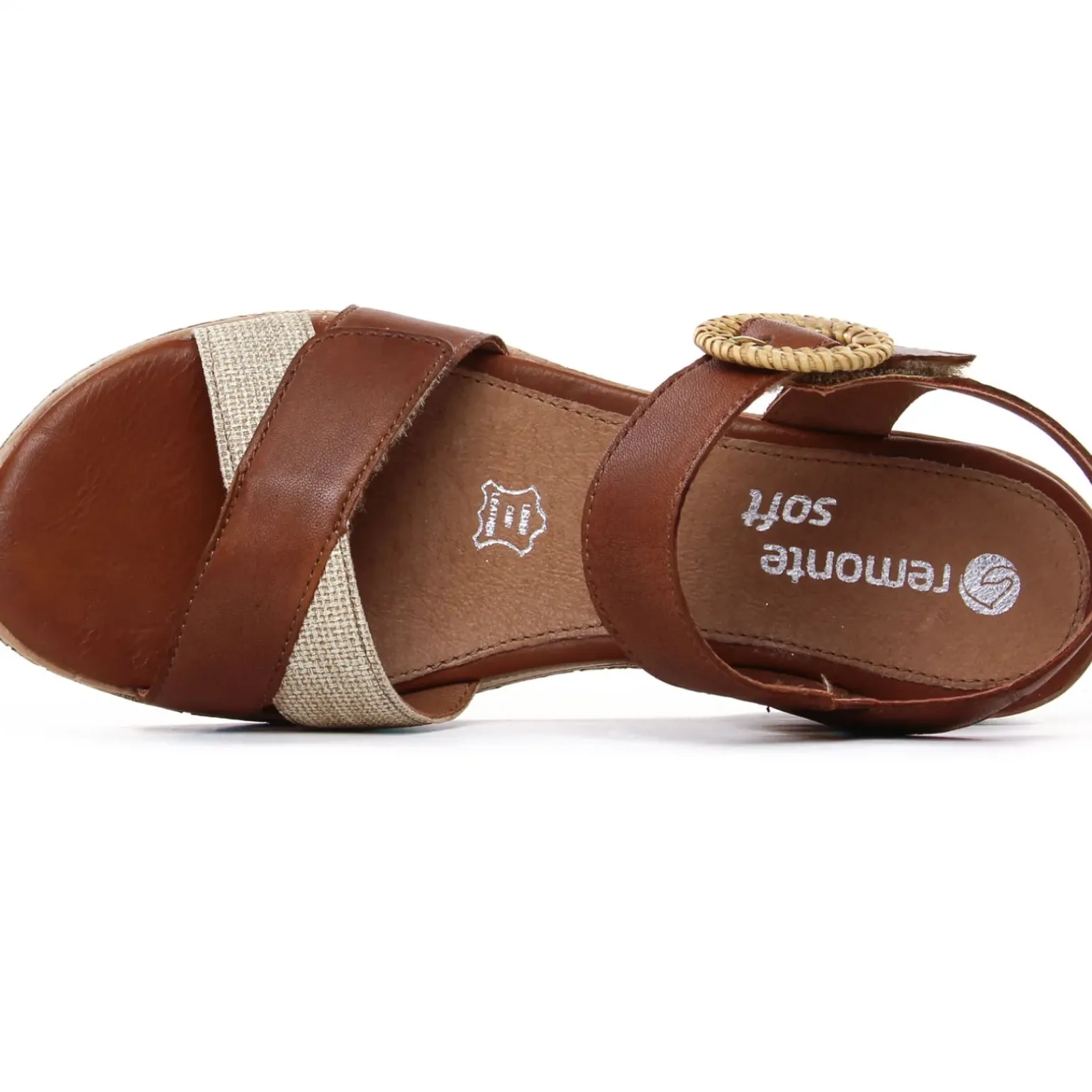 Sandales Compensées Remonte D3067-24 Muschel Muskat