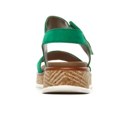 Sandales Compensées Rieker W0800-52 Applegreen
