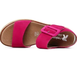 Sandales Compensées Rieker W0800-31 Fuchia