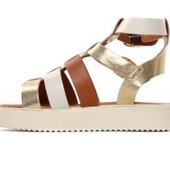 Sandales Compensées Scarlatine Co45418A Opalo Latte