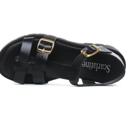 Sandales Compensées Scarlatine Co45420B Noir