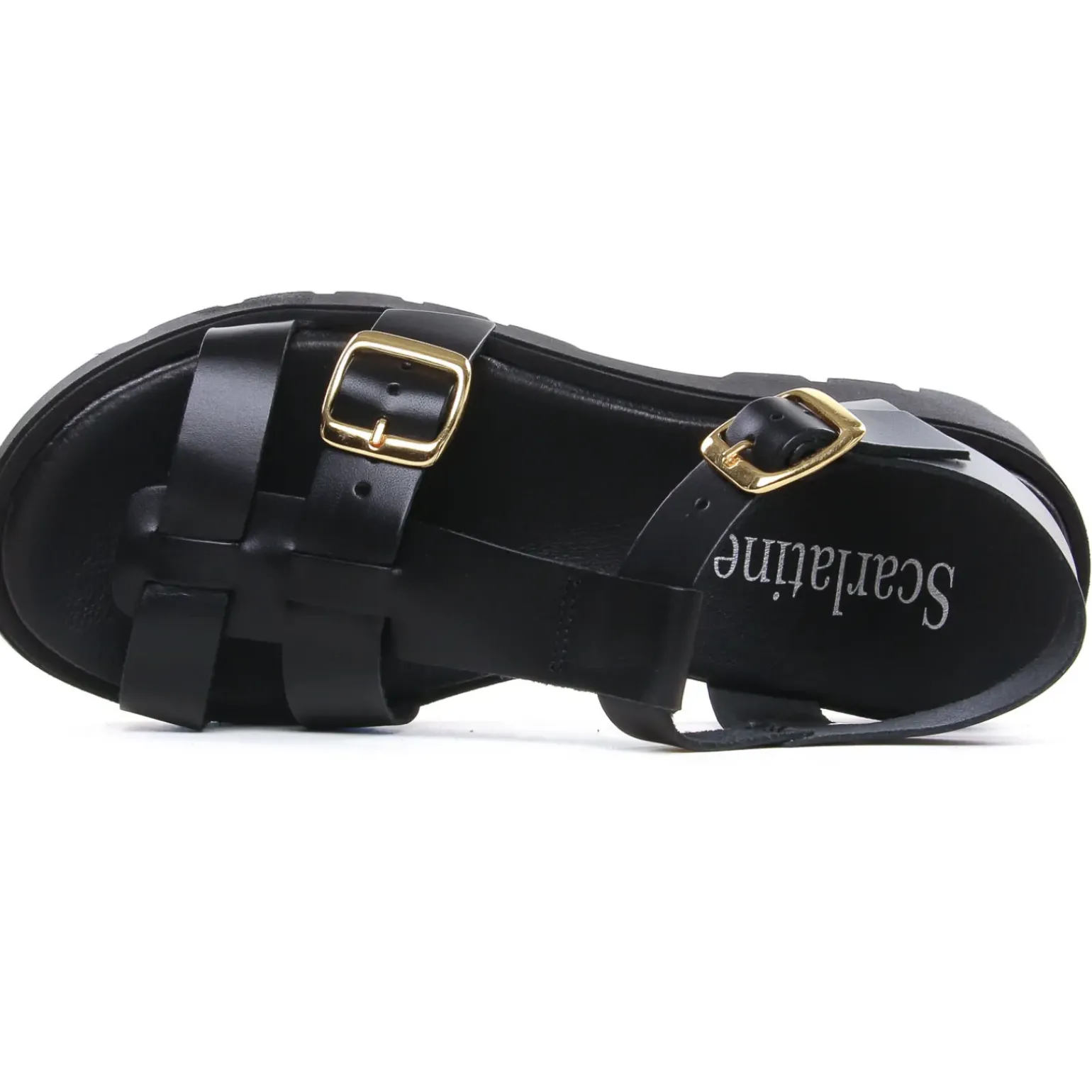 Sandales Compensées Scarlatine Co45420B Noir