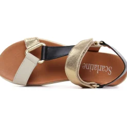 Sandales Compensées Scarlatine Co44948D Opalo Latte