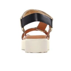 Sandales Compensées Scarlatine Co44948D Opalo Latte