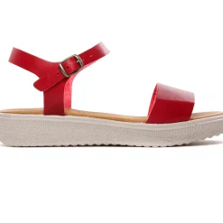 Sandales Compensées Scarlatine 34529 Rouge