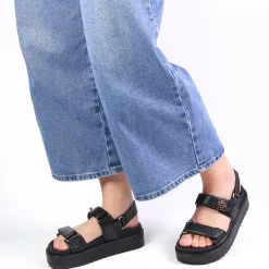 Sandales Compensées Steve Madden Bigmona Black