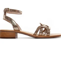 Sandales Les Tropeziennes Hireen Or Craquele