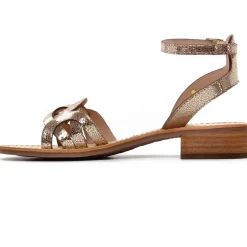 Sandales Les Tropeziennes Hireen Or Craquele