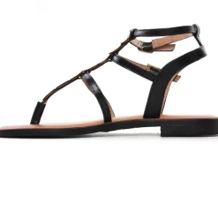 Sandales Les Tropeziennes Horelia Noir Or