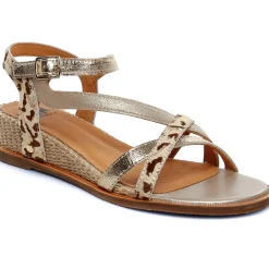 Sandales Mamzelle Olim Leo Beige Or
